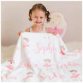 Custom Ballerina Name Blanket