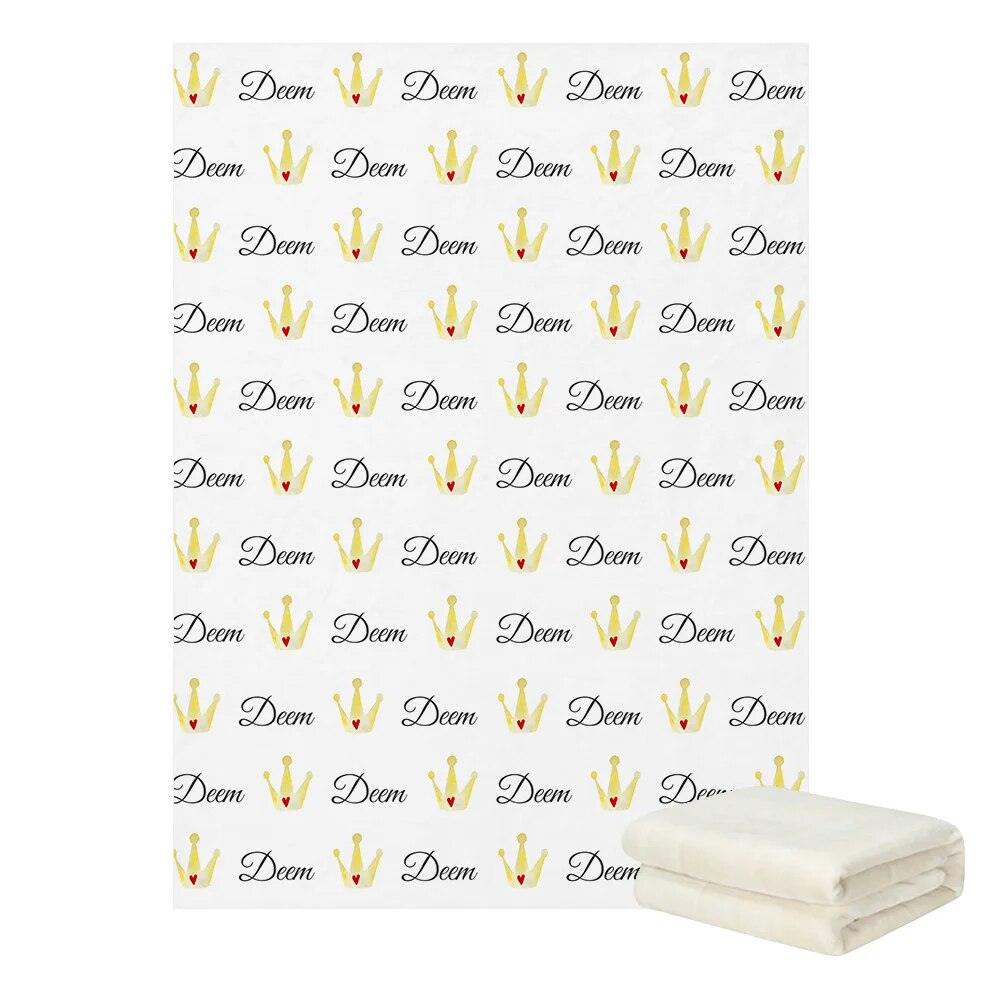 Personalized Butterfly Name Blanket