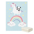 Personalized Unicorn Panda Blanket