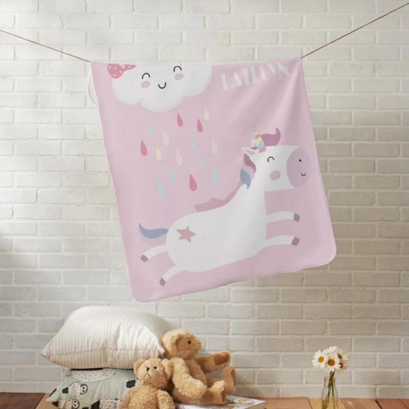 Personalized Unicorn Panda Blanket
