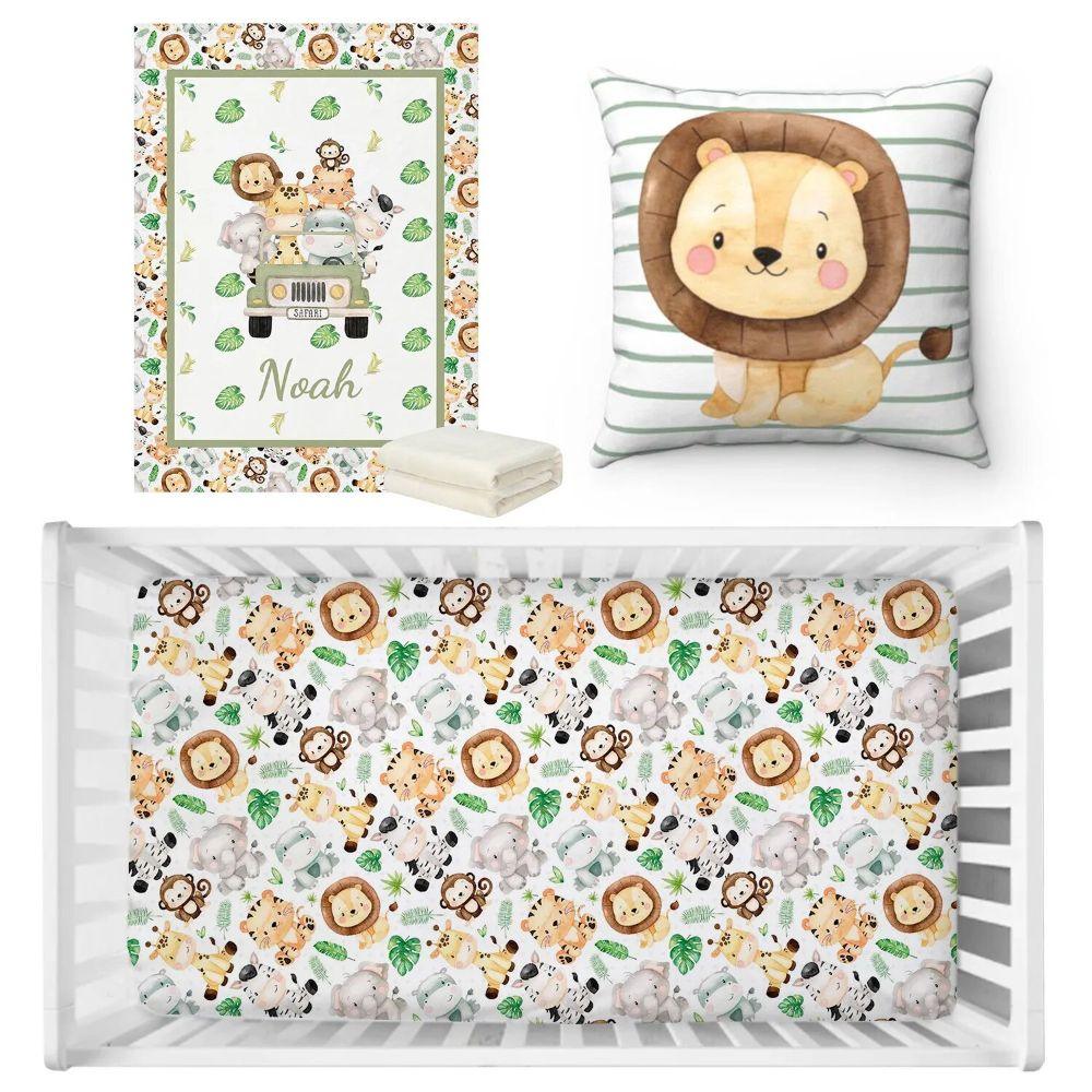 Jungle Animals Crib Set