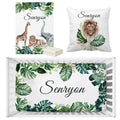 Personalized Jungle Leaves Bedding