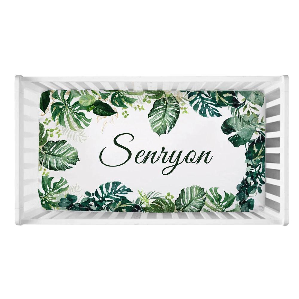 Personalized Jungle Leaves Bedding