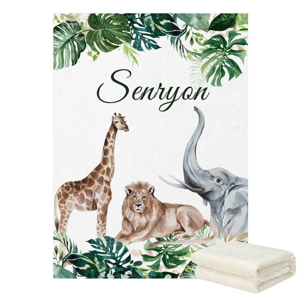 Personalized Jungle Leaves Bedding