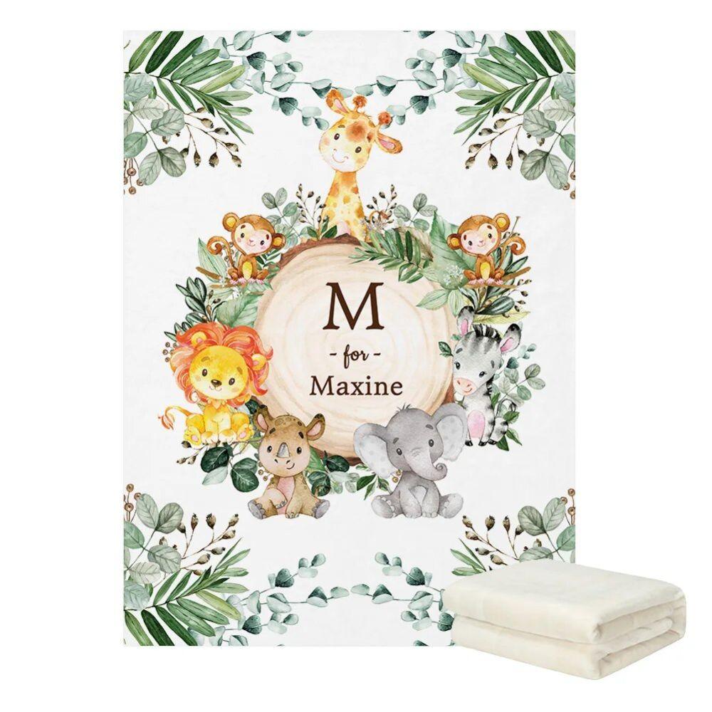 Custom Name Jungle Theme Bedding Set