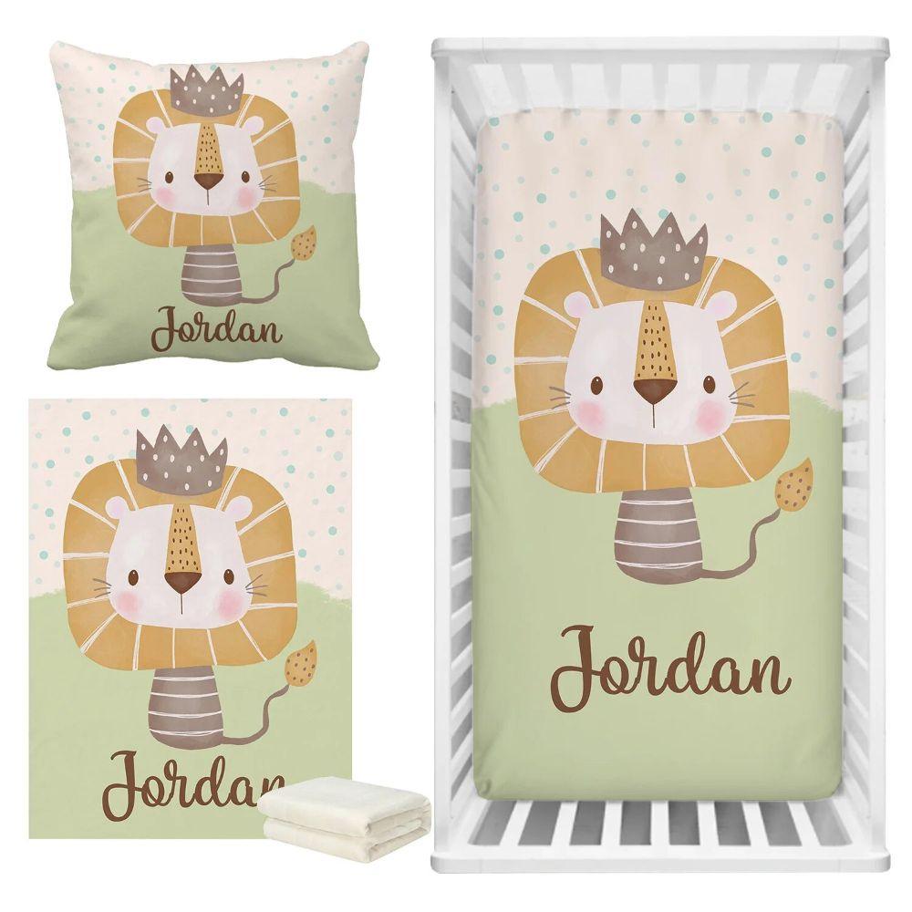 Personalized Lion Bedding Set