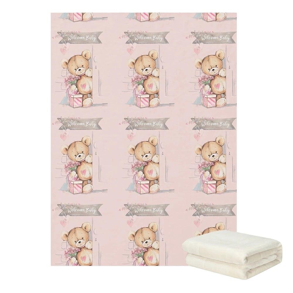 Bear Name Baby Blanket