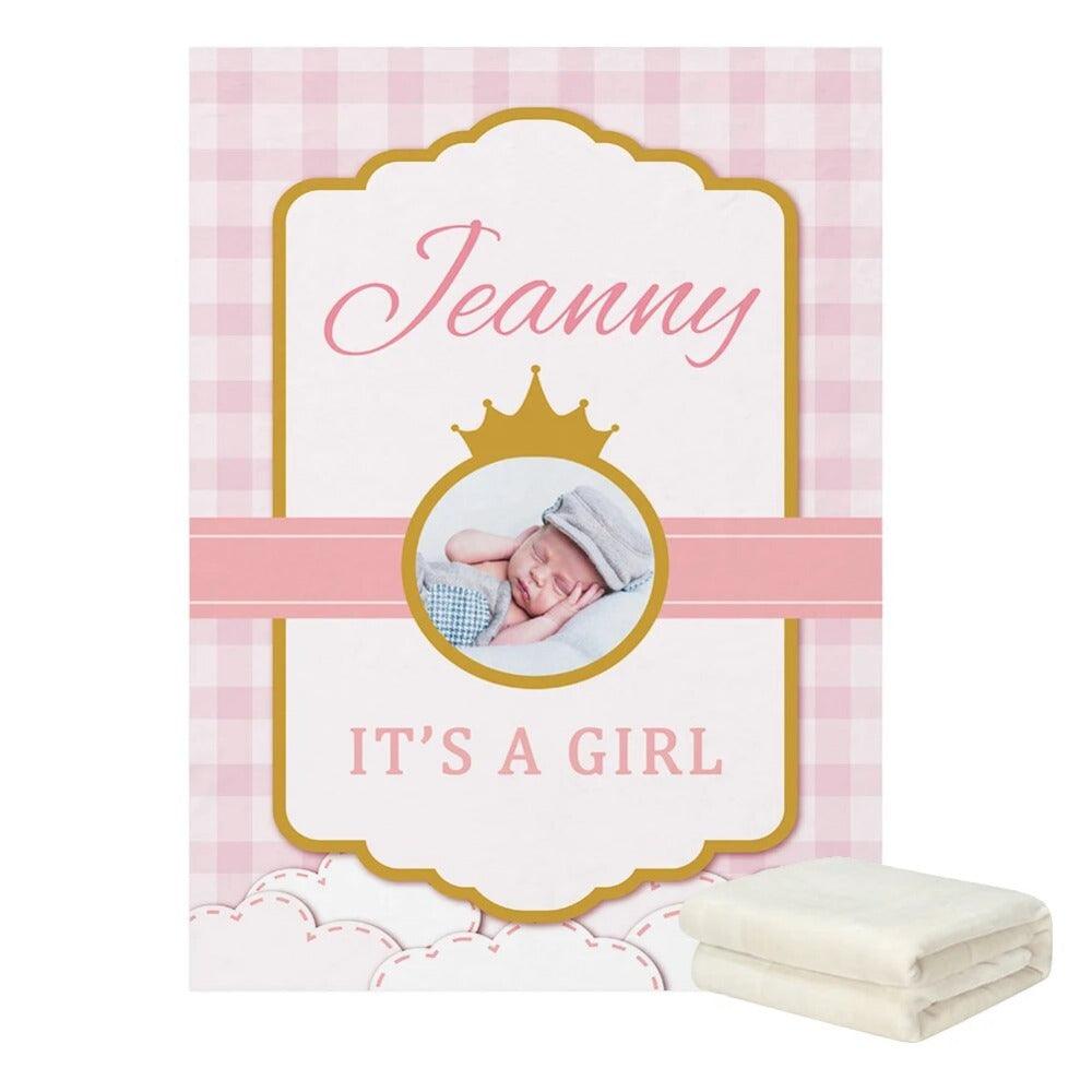 Photo Name Baby Blanket