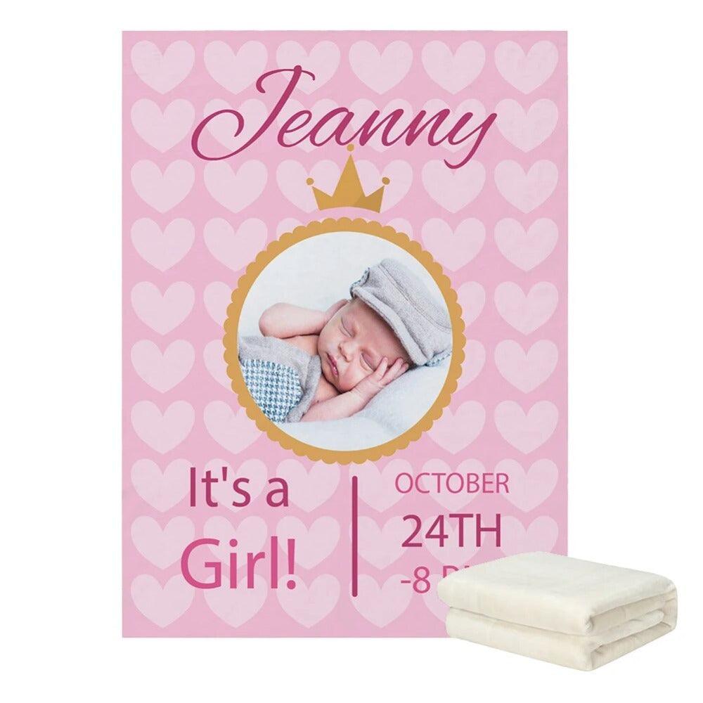 Photo Name Baby Blanket