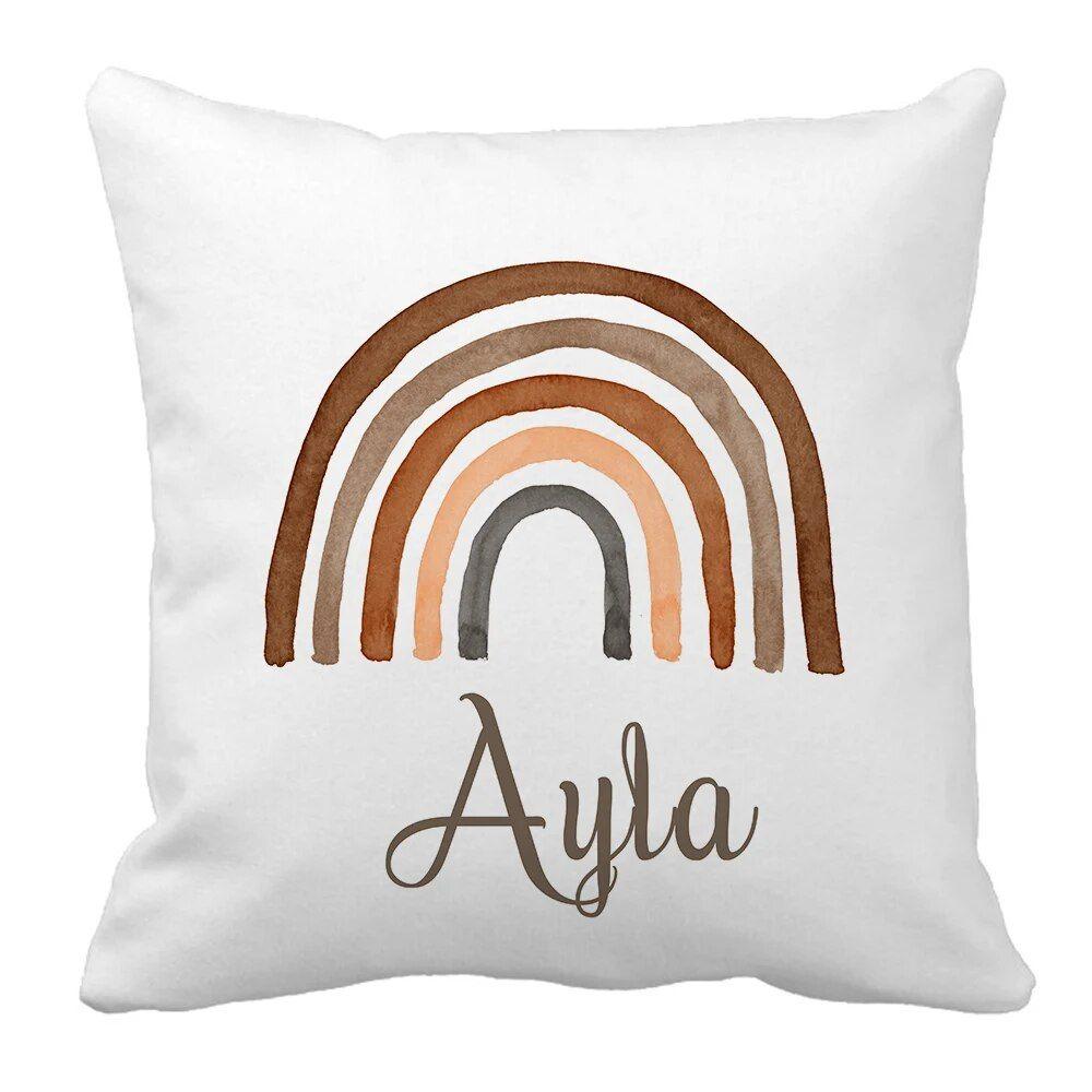 Personalized Boho Rainbow Bedding