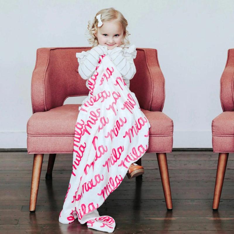 Coral Fleece Blanket Personalized Soft Throw for All Ages