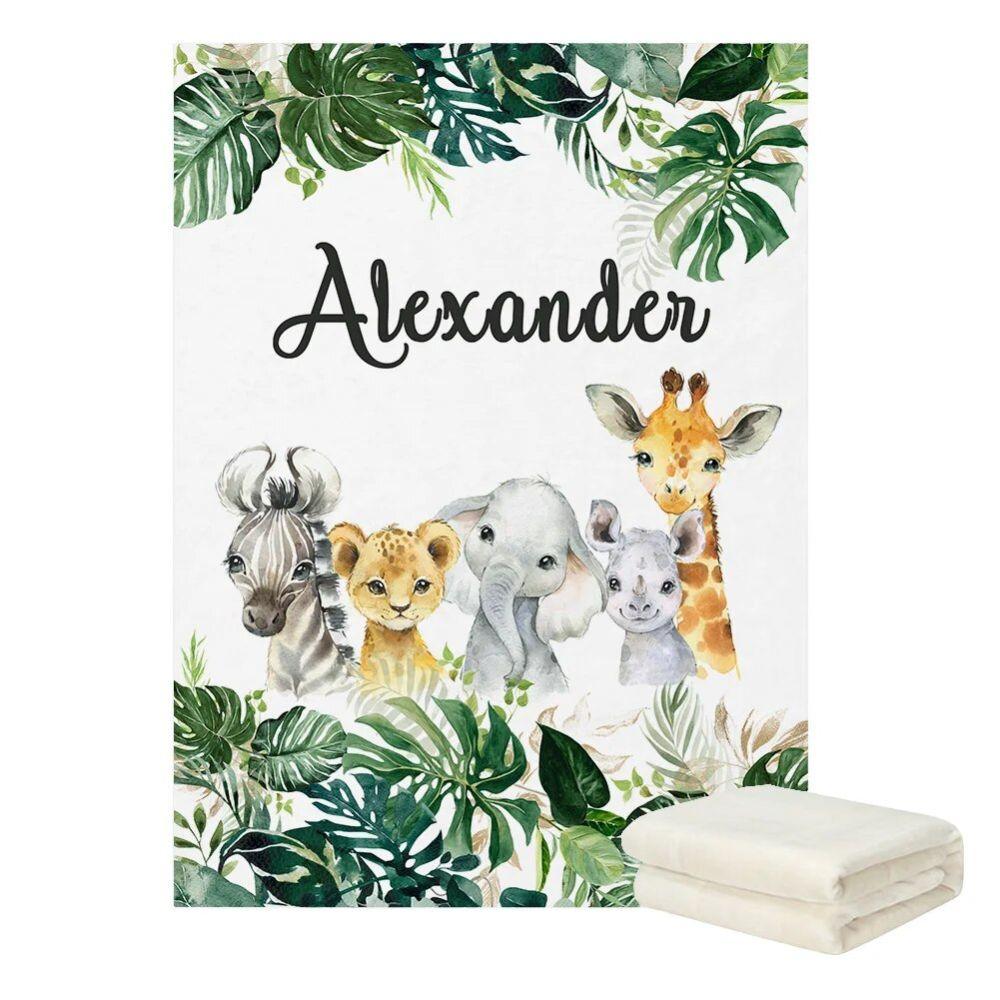 Custom Jungle Theme Baby Bedding