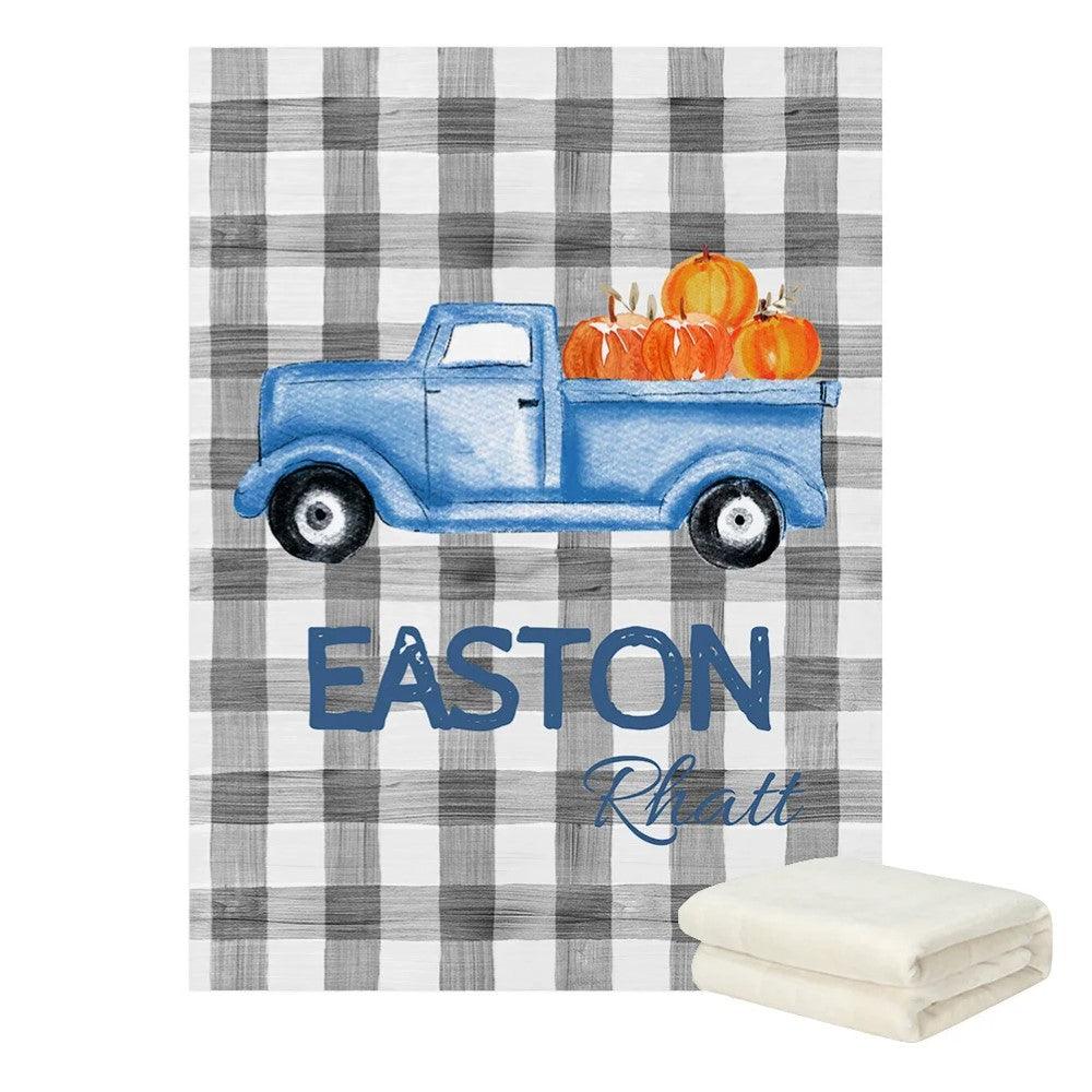 Plaid Truck Crib Set