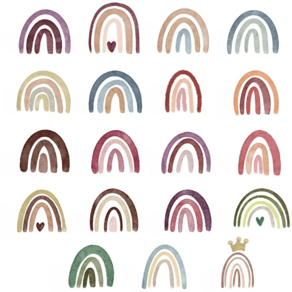 Rainbow Crib Bedding Set