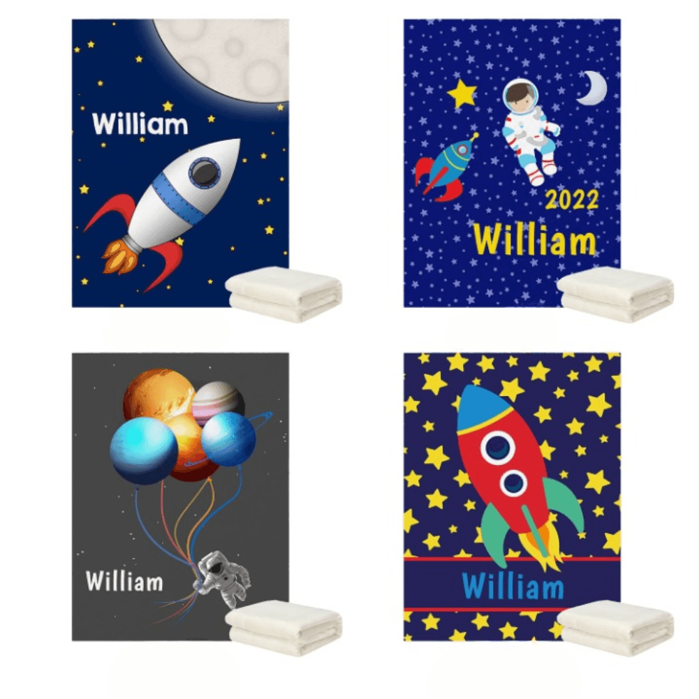 Custom Rocket Space Blanket