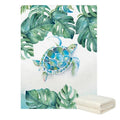 Kids Underwater Baby Blanket Personalized Sea Life Fleece