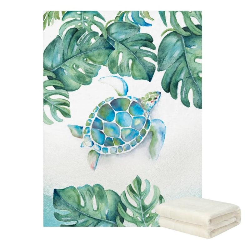 Kids Underwater Baby Blanket Personalized Sea Life Fleece