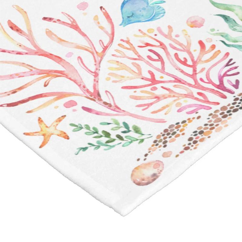 Kids Underwater Baby Blanket Personalized Sea Life Fleece