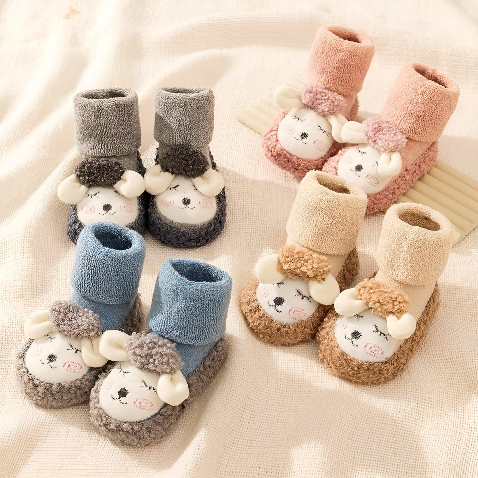 Animal Sock Booties Toddlers Adorable Comfort For Little Feet