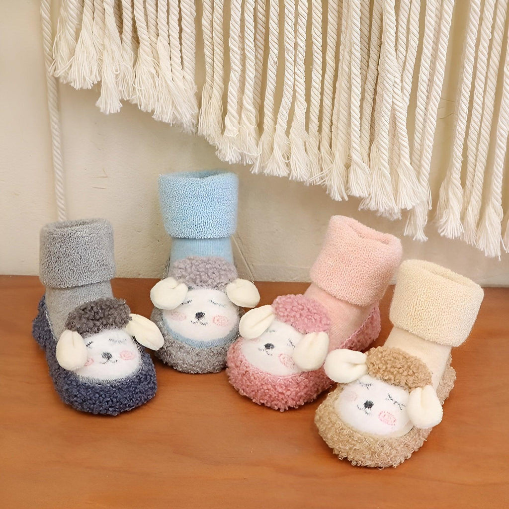 Animal Sock Booties Toddlers Adorable Comfort For Little Feet