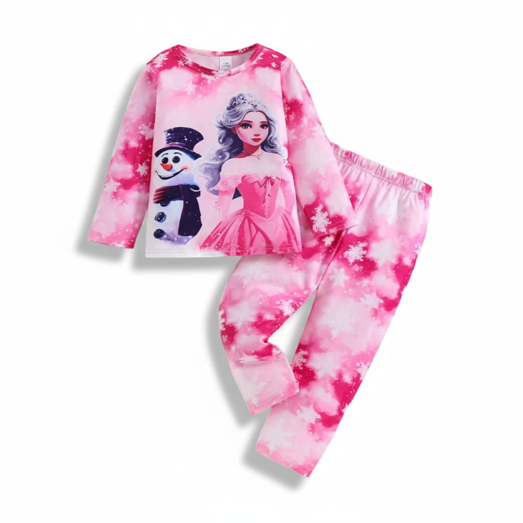 Frozen Elsa And Olaf Long Sleeve Sleepwear Set