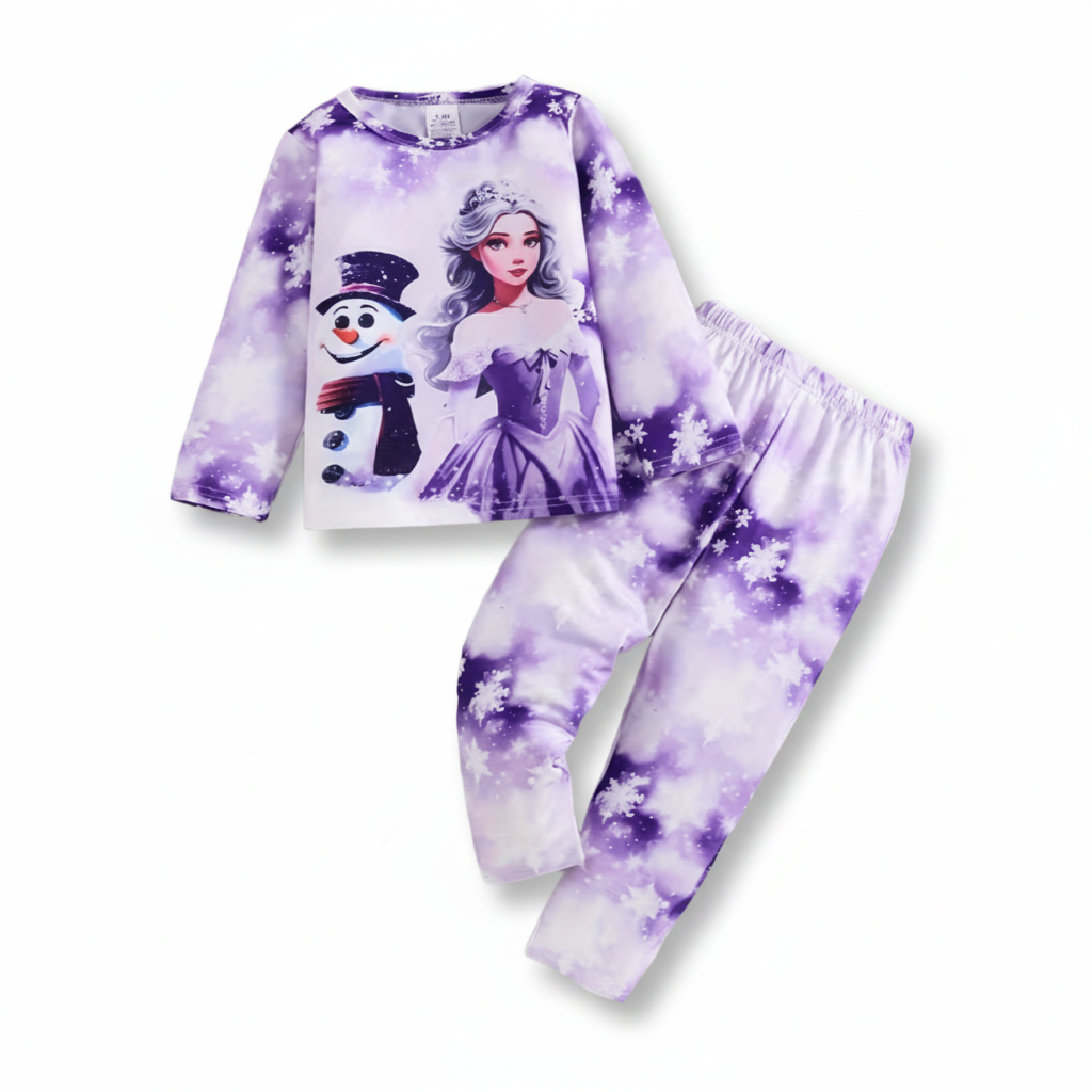 Frozen Elsa And Olaf Long Sleeve Sleepwear Set