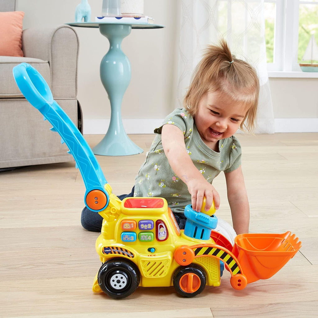 Push Pop Bulldozer Toy Build Learn And Pop into Playtime Fun