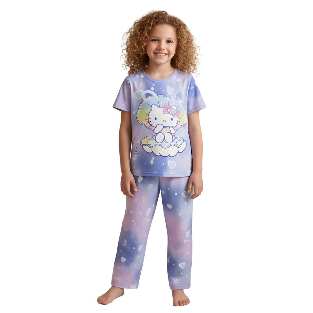 Hello Kitty Pastel Rainbow Tie Dye Pajama Set