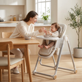 Babies And Toddlers Adjustable Foldable 2 In 1 Baby High Chair With Double Tray