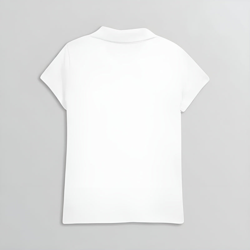 Girls School Uniform Jersey Knit Polo Shirt