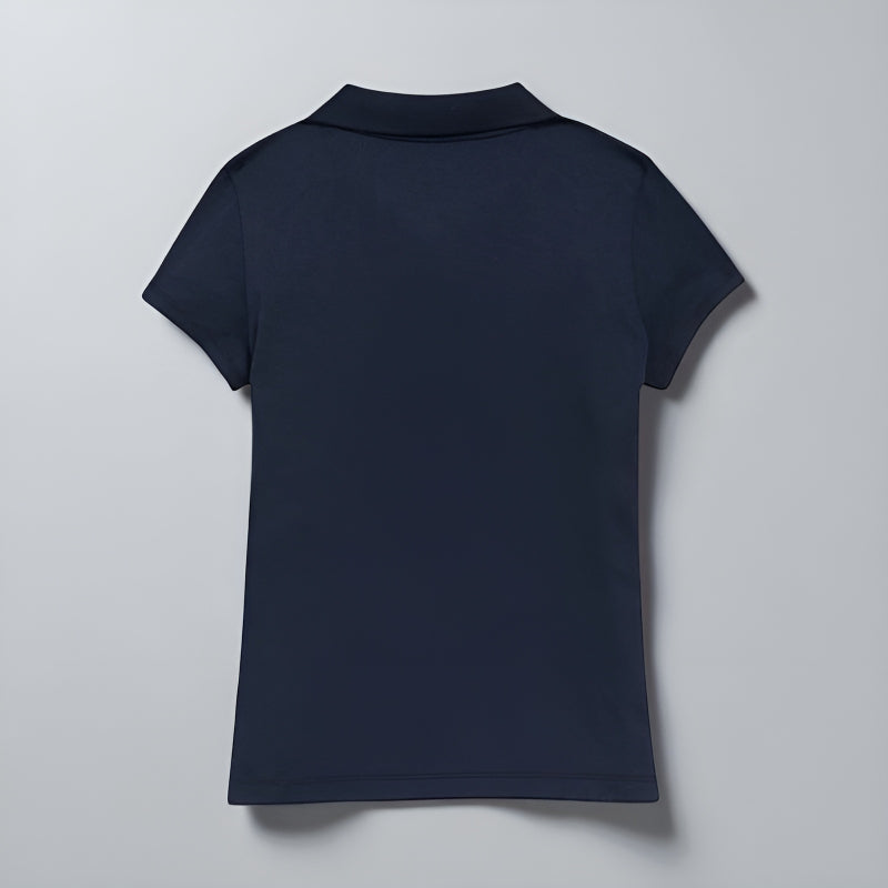 Girls School Uniform Jersey Knit Polo Shirt