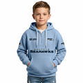Seattle Seahawks Quarter Zip Kids Hoodie