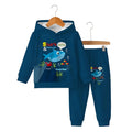 Babies Shark Theme Hood And Matching Pants