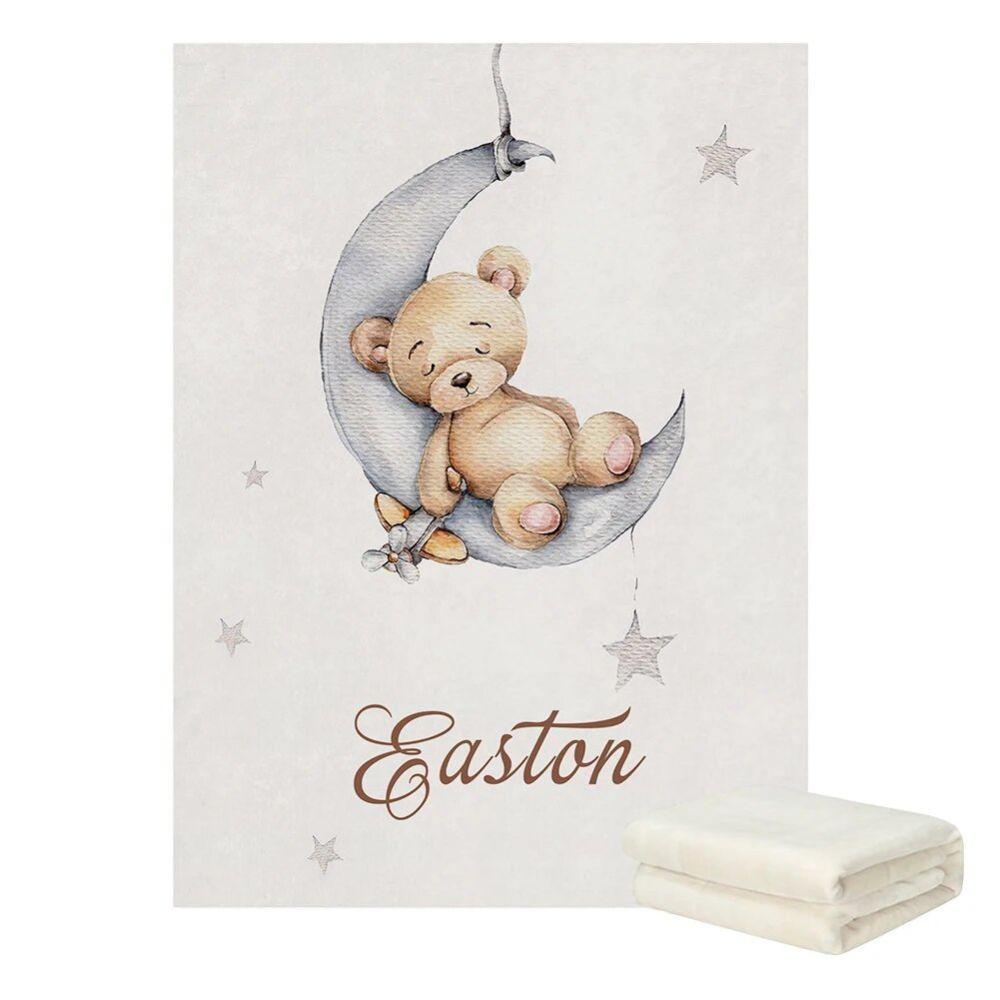 Custom Name Sleeping Bear Custom Bedding