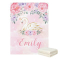 Custom Swan Princess Name Blanket