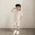 Baby Boys Gauze Slub T-Shirt And Shorts Set