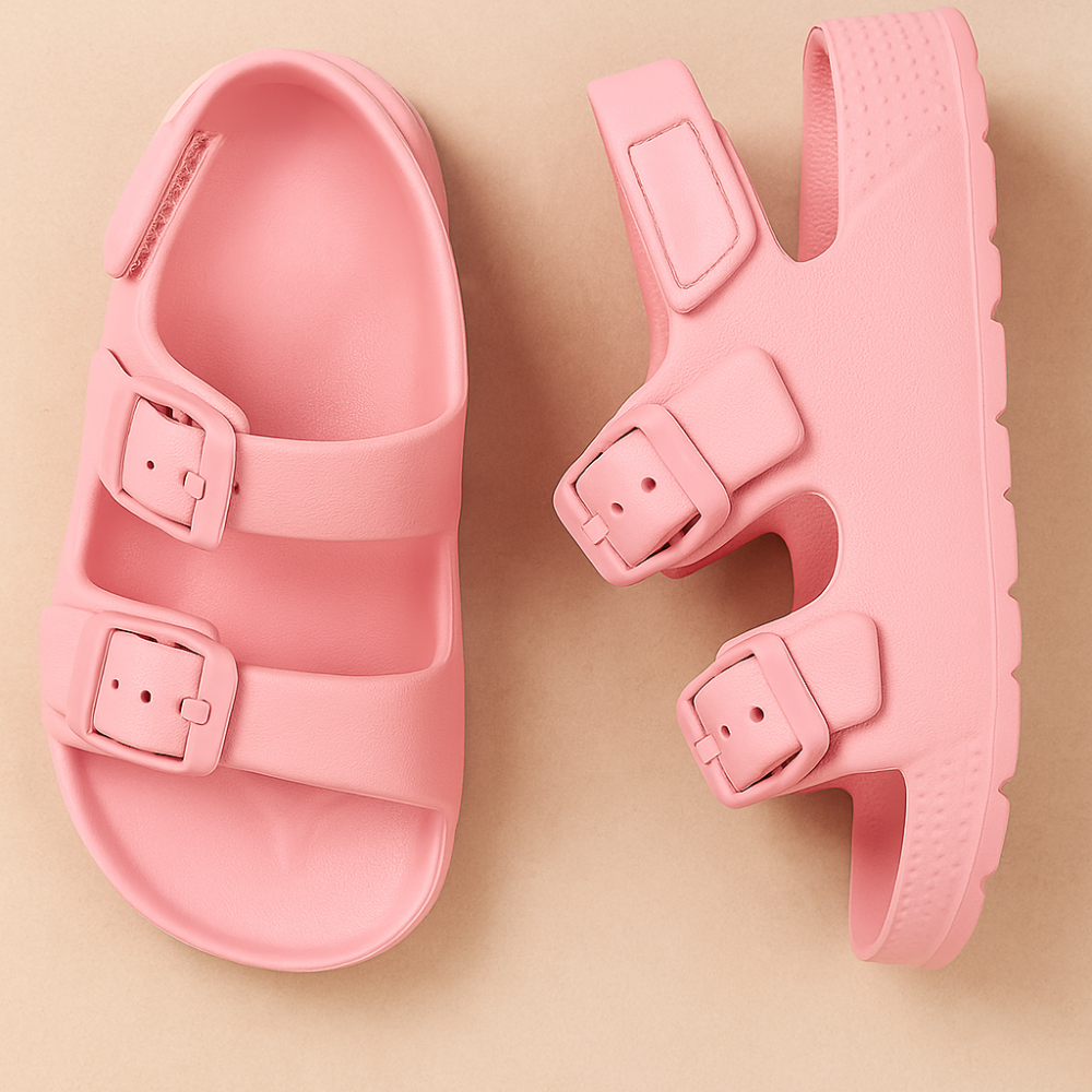Toddler Double Buckle Sandals Adjustable Strap