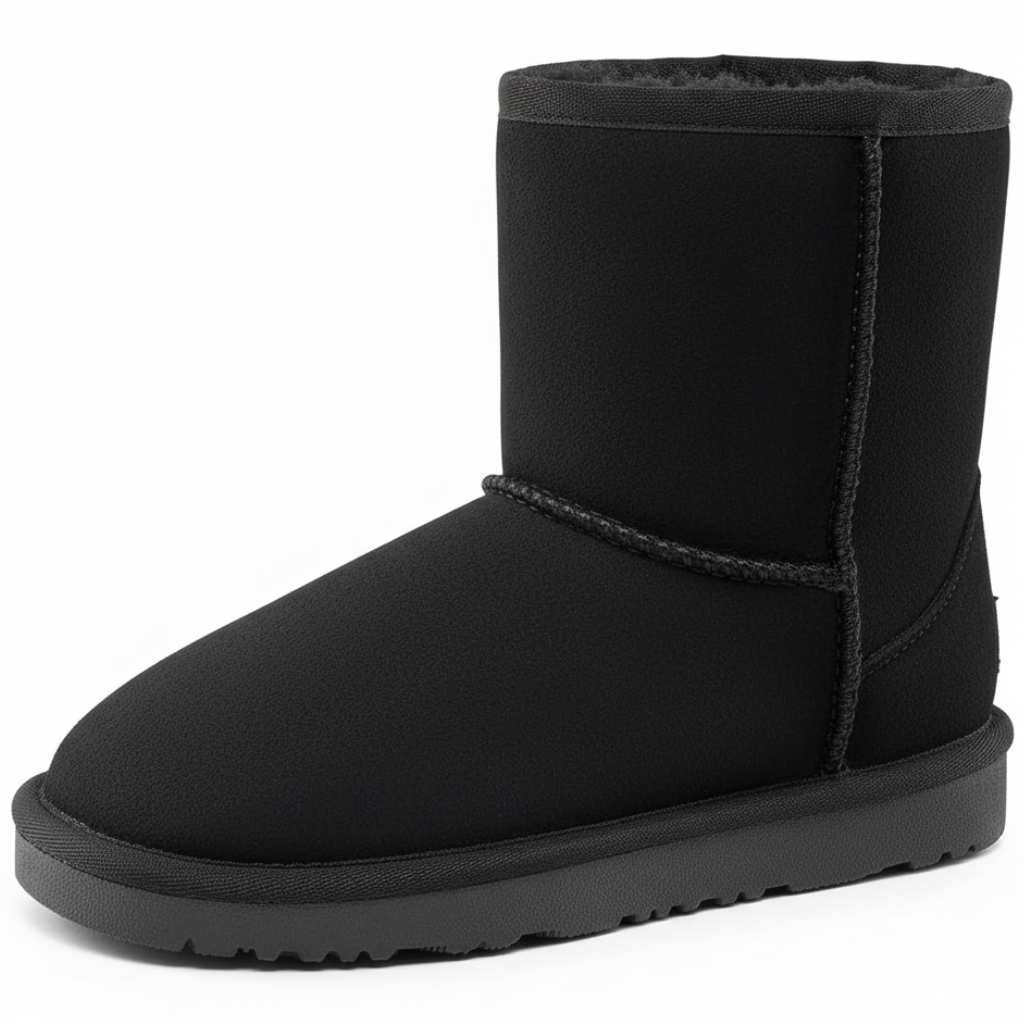 Girls And Boys Kids Faux Fur Lined Winter Snow Boots