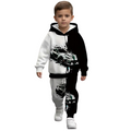 Boys Car Themed Hoodie And Pants Set