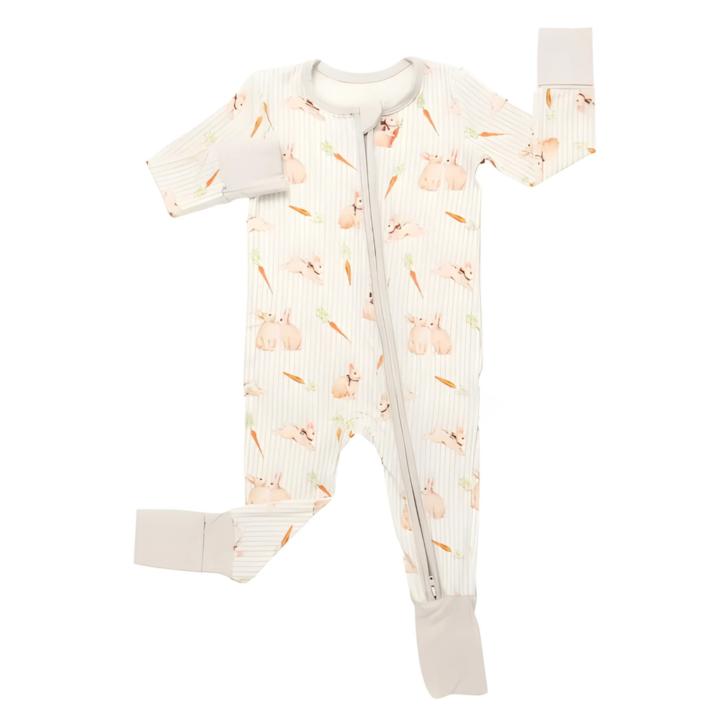 Kids Lightweight Bamboo Pajama Set With Zipper