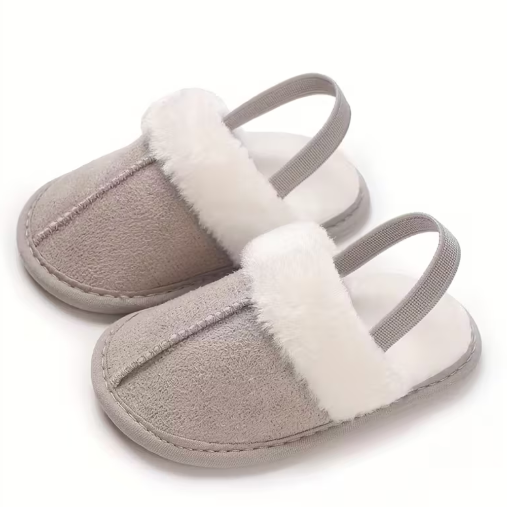 Infant Girls Cozy Plush Soft Non Slip Indoor Slippers