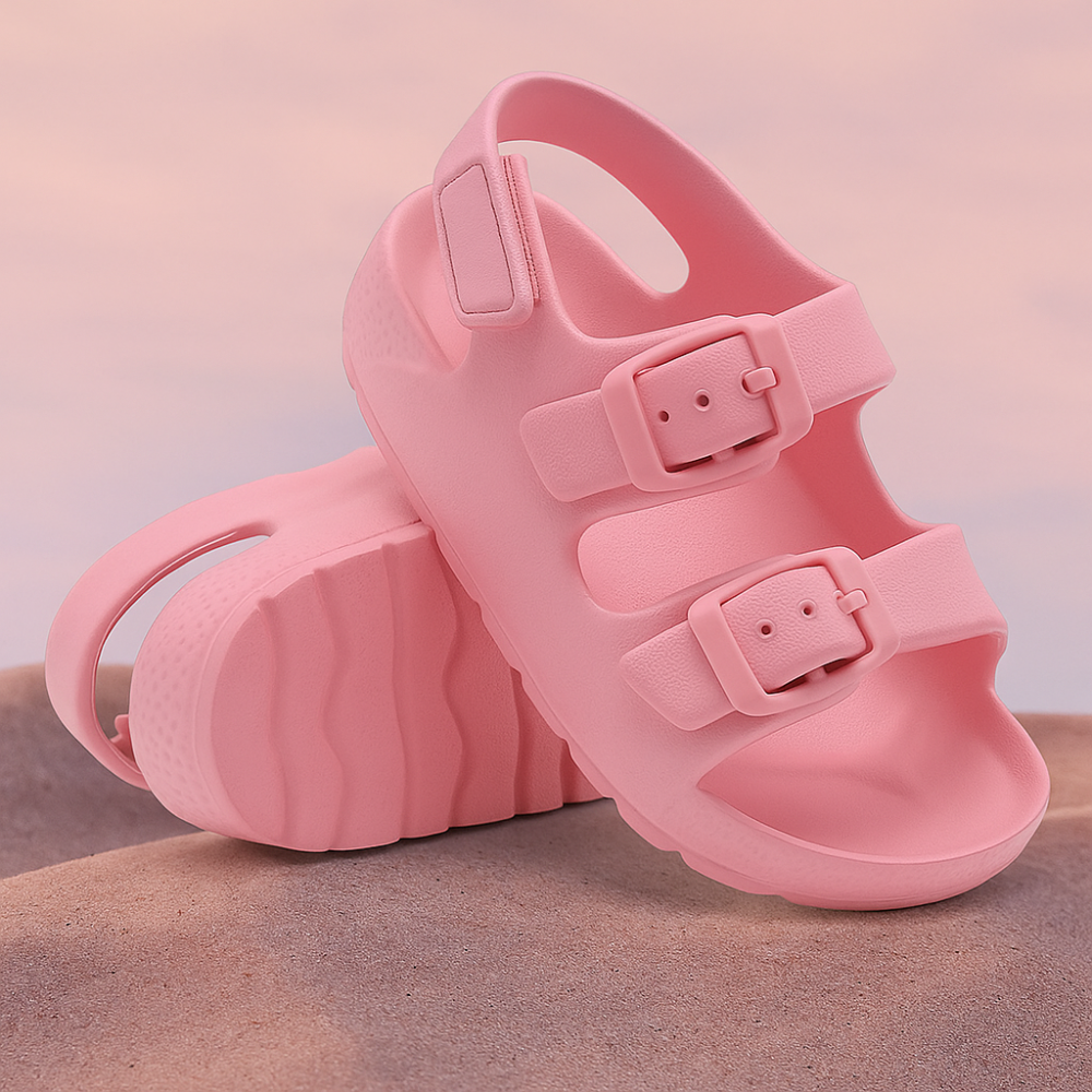 Toddler Double Buckle Sandals Adjustable Strap