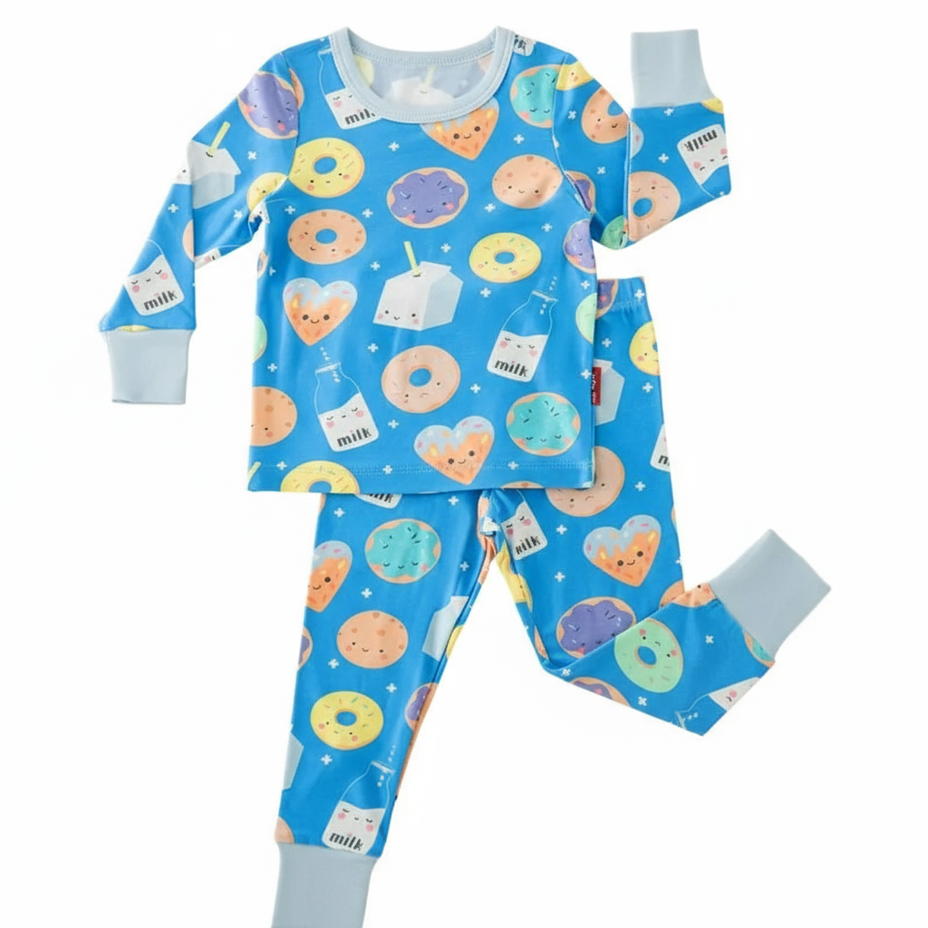 Kids Stretchy And Soft Bamboo Nighttime Pajama Set
