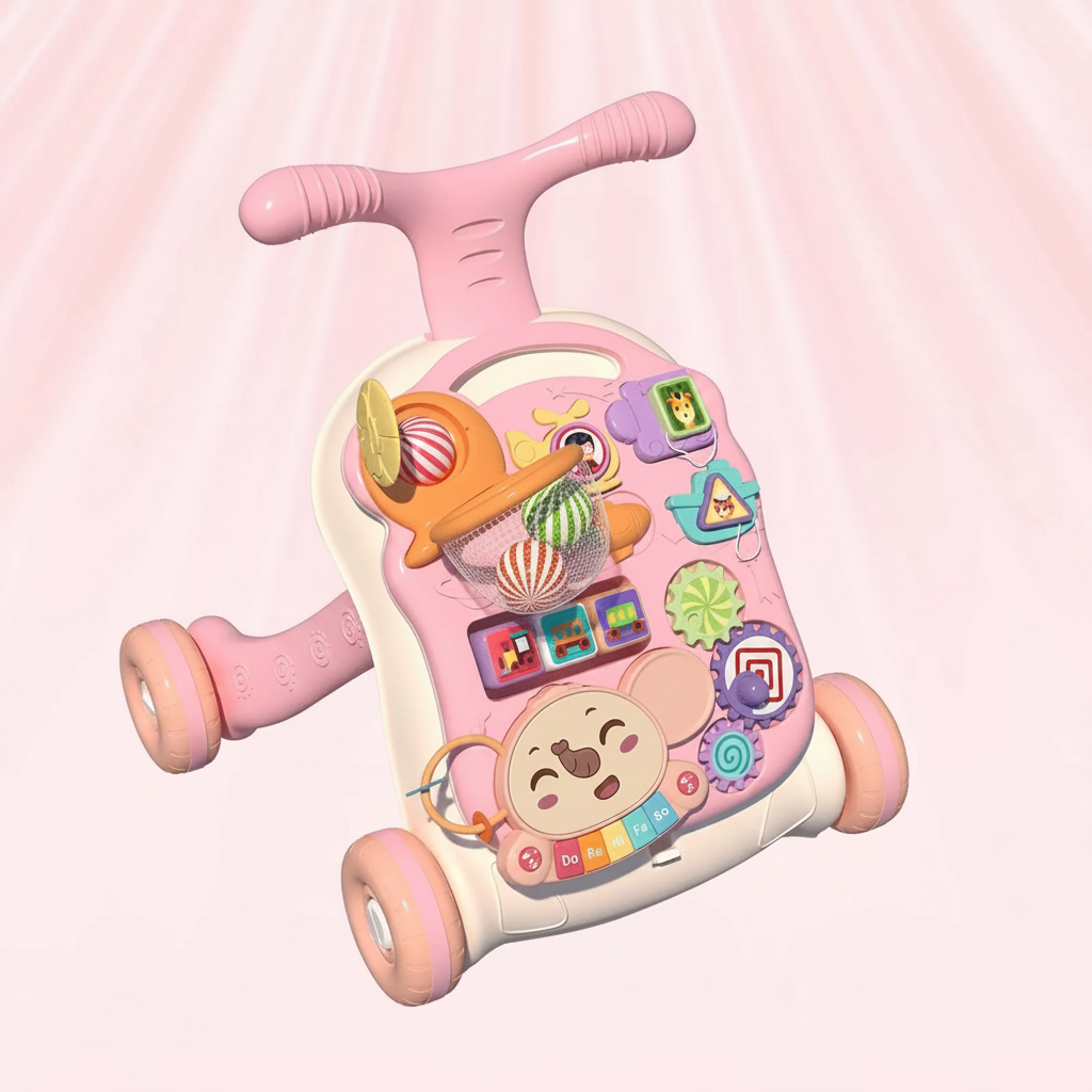 Baby 3 In 1 Learning Walker And Activity Center Push Toy