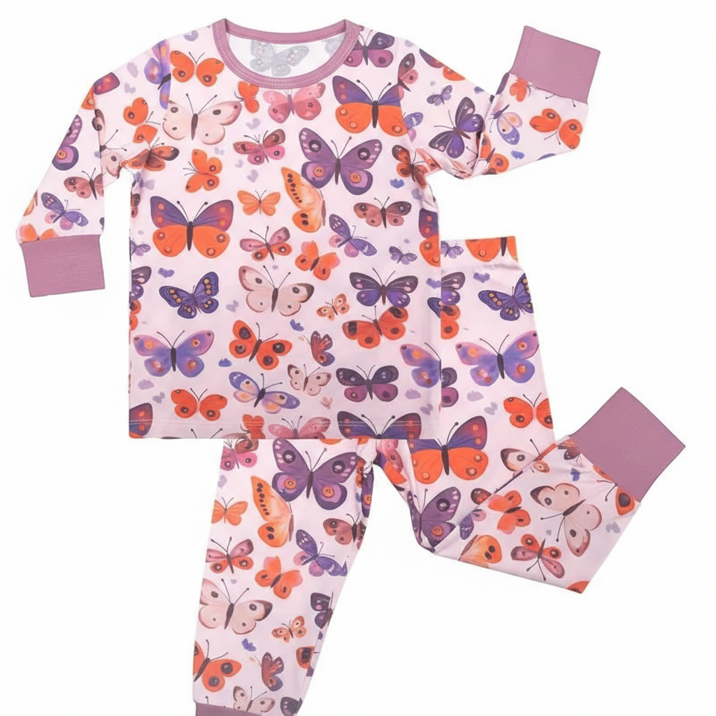 Kids Stretchy And Soft Bamboo Nighttime Pajama Set