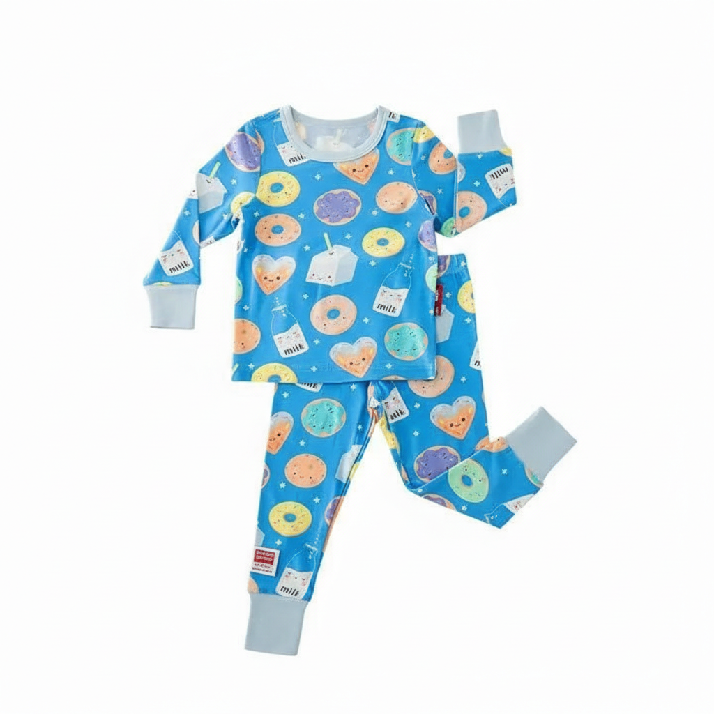 Kids Stretchy And Soft Bamboo Nighttime Pajama Set