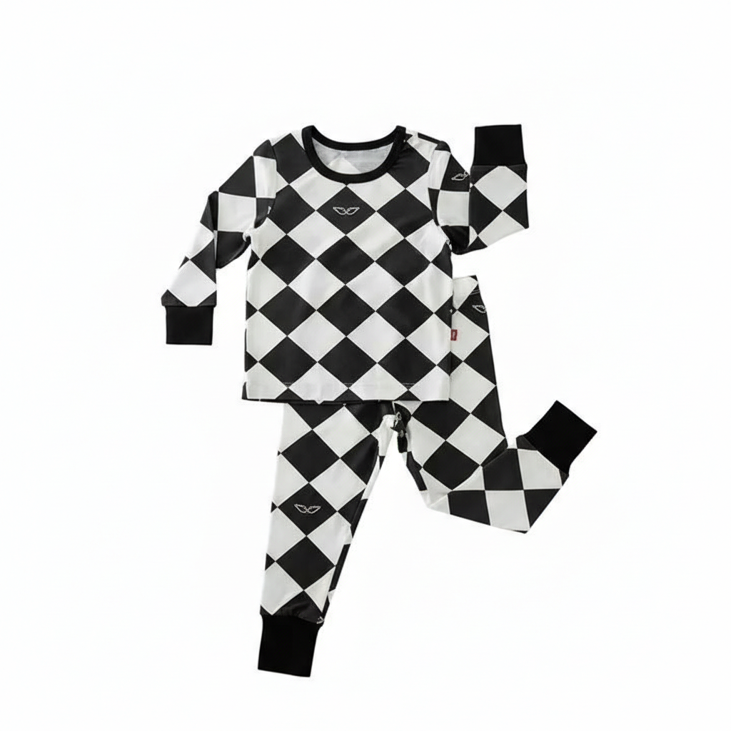 Kids Stretchy And Soft Bamboo Nighttime Pajama Set