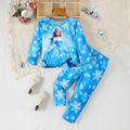 Girls Princess And Snowflake Theme Pajama Set
