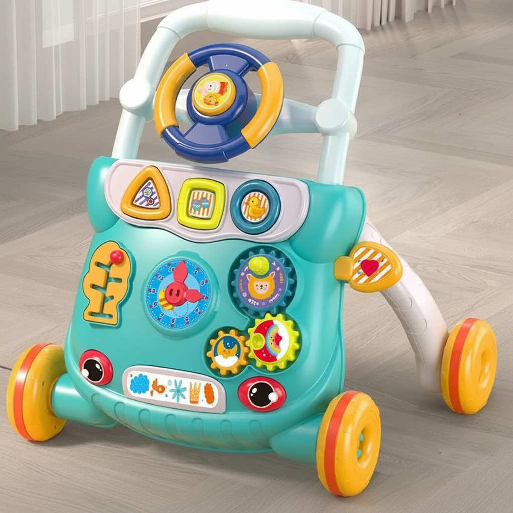 Toddler Push Walker Toy With Music And Activities
