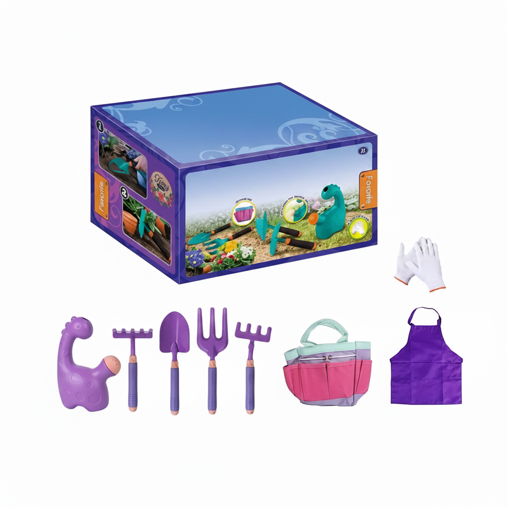 Kids Gardening Set With Wheelbarrow And Tools